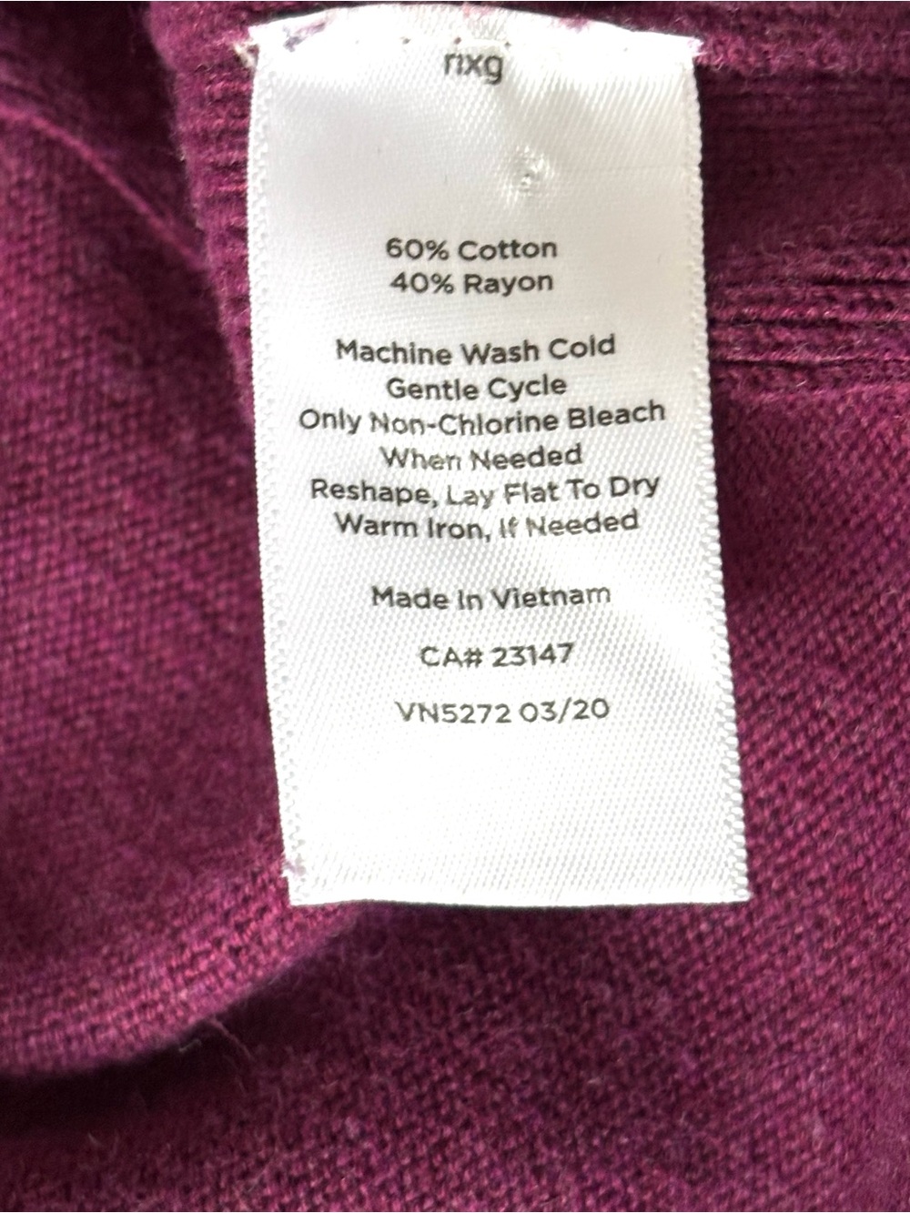 Talbots Modern Girlfriend V-Neck Cardigan Plum Size XP - Picture 5 of 5